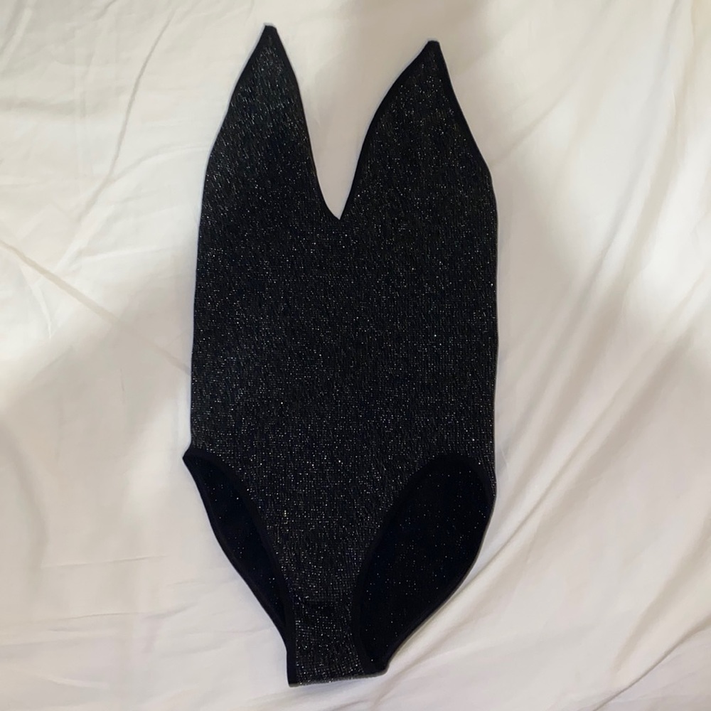 Open back glitter bodysuit Urban Outfitters